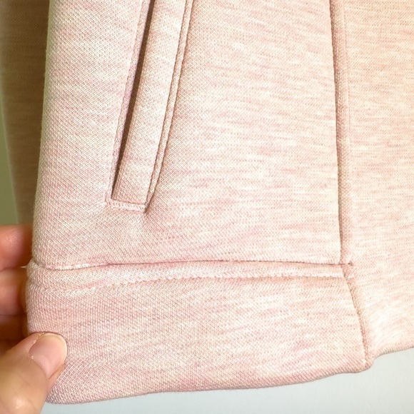 Old Navy Pastel Pink heathered Soft Padded Moto Jacket sz Small - Picture 3 of 8